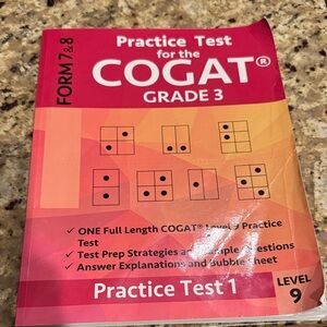 FREE if bundled — COGAT Grade 3 Practice Test Book
